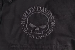 Harley Davidson Harley-Davidson Men's Willie G Skull Solid L/S Woven Shirt (S21) -Harley Davidson Shop 052b6711 0325 58ea b0cb b8e6206ad464
