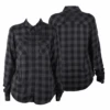 Harley Davidson Harley-Davidson Women's Black Plaid H-D Classic L/S Woven Shirt (S06)