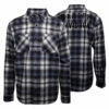 Harley Davidson Harley-Davidson Men's Blue White Black Plaid L/S Woven Shirt (S02)