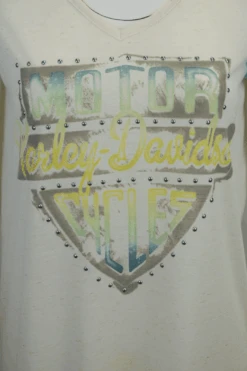 Harley Davidson Harley-Davidson Women's Aquamarine Cream Two Tone Tie Up S/S T-Shirt 9 Harley Davidson Harley-Davidson Women's Aquamarine Cream Two Tone Tie Up S/S T-Shirt -Harley Davidson Shop 16c16c34 4440 5147 9be8 4f89d009909f