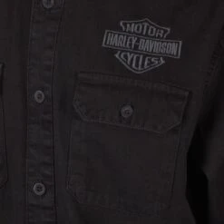 Harley Davidson Harley-Davidson Men's Sturgis Bar & Shield Blowout L/S Woven Shirt (S42) -Harley Davidson Shop 1902ff9f cca5 58f8 bd31 0c327e712c2b