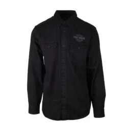 Harley Davidson Harley-Davidson Men's Sturgis Bar & Shield Blowout L/S Woven Shirt (S42)