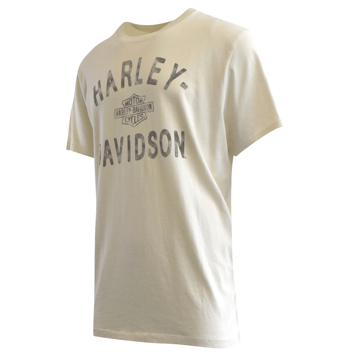 Harley Davidson Harley-Davidson Men's T-Shirt Cream Chalk Letter Graphic Print (S86) 4 Harley Davidson Harley-Davidson Men's T-Shirt Cream Chalk Letter Graphic Print (S86) - Image 2