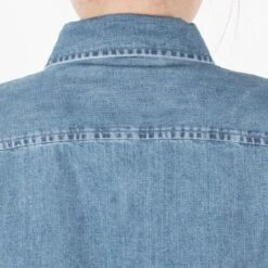 Harley Davidson Harley-Davidson Women's Light Indigo Artist Drive H-D ADV L/S Denim Shirt (S07A) -Harley Davidson Shop 42a0e15f 43f5 5955 825c 42e2d04cf6df