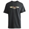 Harley Davidson Harley-Davidson Men's T-Shirt Black With Logo Heart Wings (S84) -Harley Davidson Shop 42cc9ceb e976 50bf bfea b1a5f9e41125