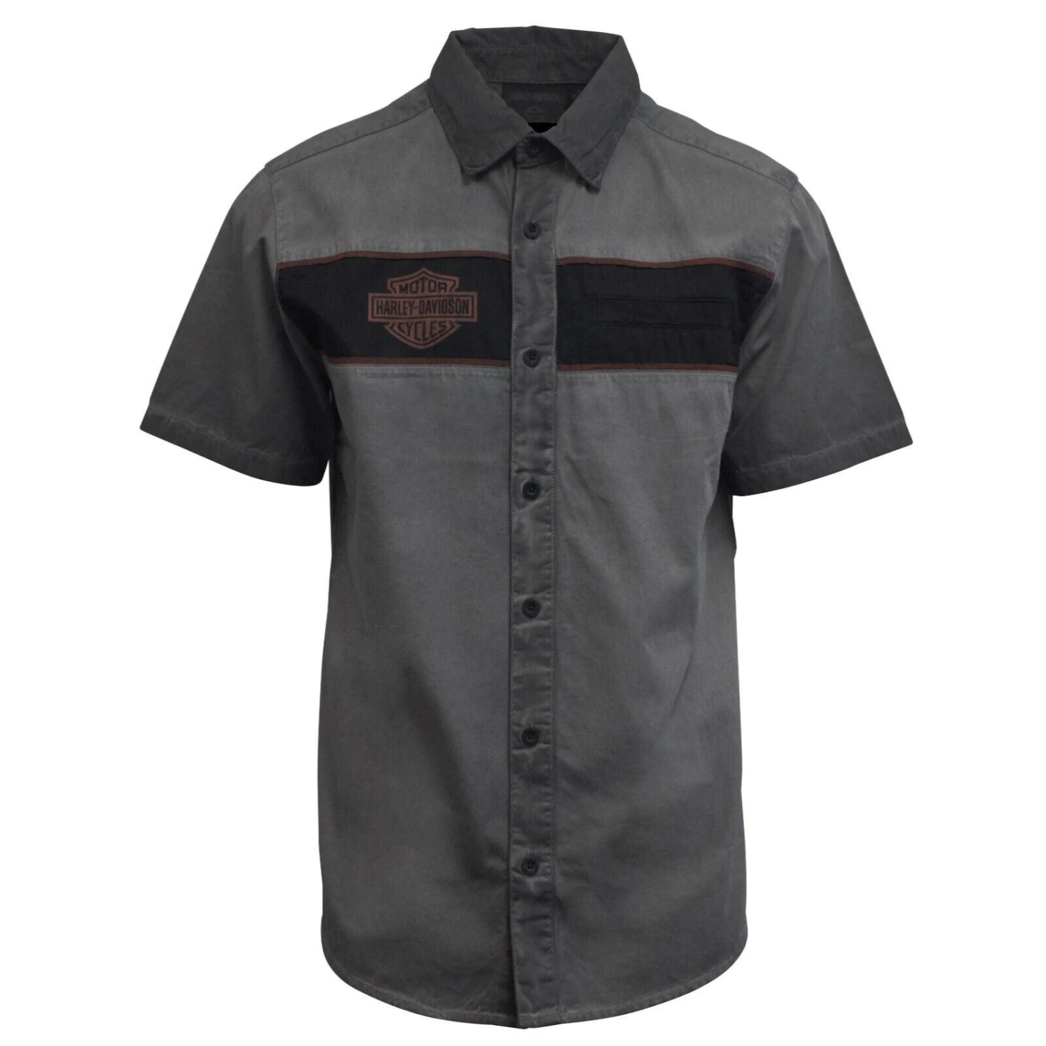 Harley Davidson Harley-Davidson Men's Iron Bond S/S Woven Shirt (S49) 4 Harley Davidson Harley-Davidson Men's Iron Bond S/S Woven Shirt (S49) - Image 2