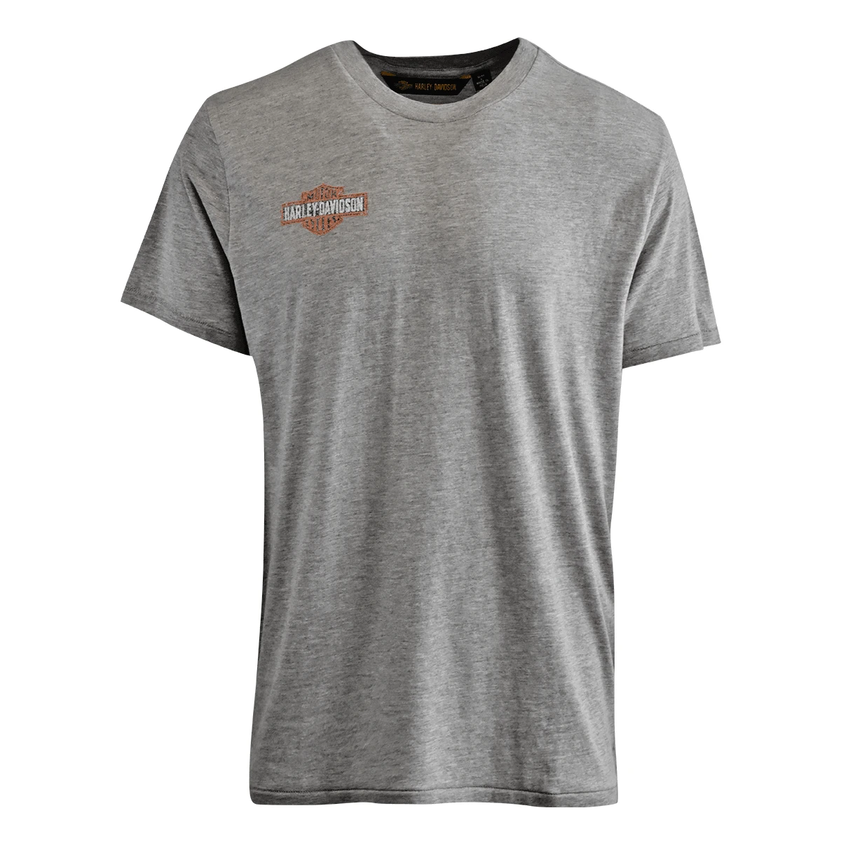Harley Davidson Harley-Davidson Men's T-Shirt Heather Grey Distressed Logo Back Graphics (S89) 4 Harley Davidson Harley-Davidson Men's T-Shirt Heather Grey Distressed Logo Back Graphics (S89) - Image 2