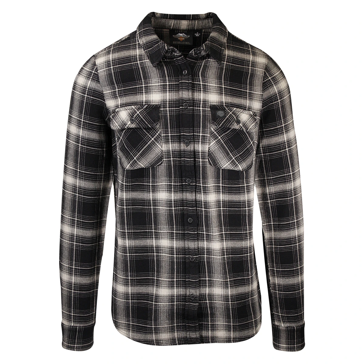 Harley Davidson Harley-Davidson Men's Sage Grey Black Plaid L/S Woven Shirt (S14) 3 Harley Davidson Harley-Davidson Men's Sage Grey Black Plaid L/S Woven Shirt (S14)