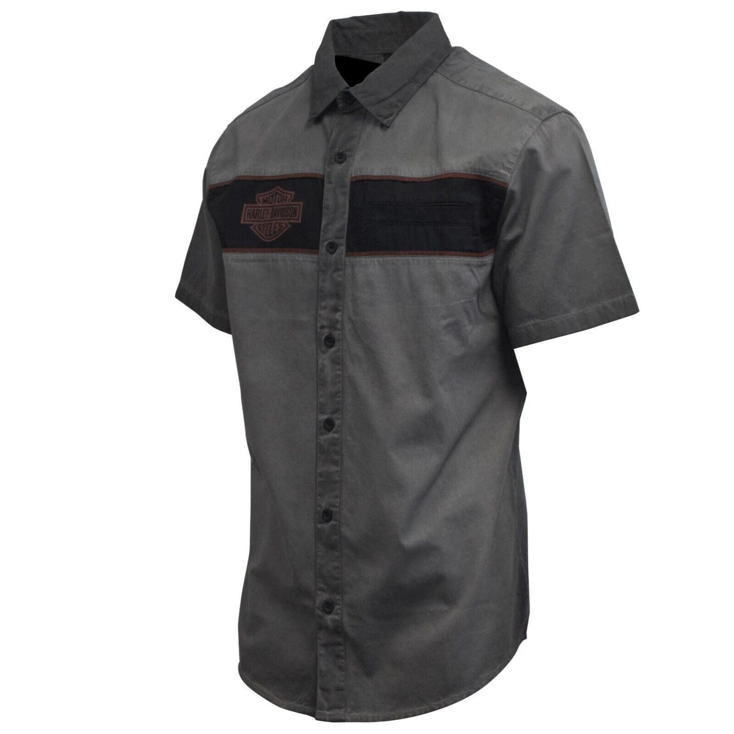 Harley Davidson Harley-Davidson Men's Iron Bond S/S Woven Shirt (S49) 5 Harley Davidson Harley-Davidson Men's Iron Bond S/S Woven Shirt (S49) - Image 3
