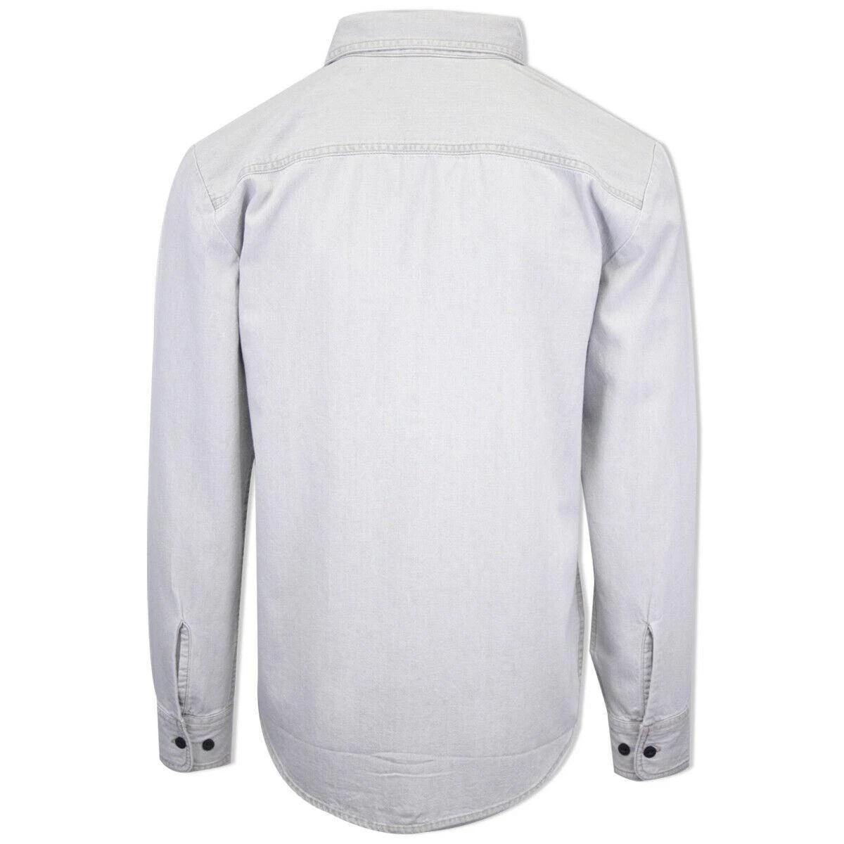 Harley Davidson Harley-Davidson Men's Light Grey Denim L/S Woven Shirt (101) 5 Harley Davidson Harley-Davidson Men's Light Grey Denim L/S Woven Shirt (101) - Image 3