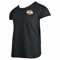 Harley Davidson Harley-Davidson Women's T-Shirt Black 4 Button Henley (S24) 9 Harley Davidson Harley-Davidson Women's T-Shirt Black 4 Button Henley (S24) -Harley Davidson Shop 5719135e a498 58ec a56c bf59c92ee233