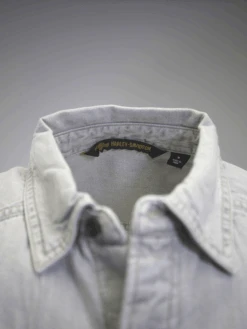 Harley Davidson Harley-Davidson Men's Grey Denim L/S Woven Shirt (S05) -Harley Davidson Shop 5bbfea3f ab76 56d9 a033 a8043e9453f1