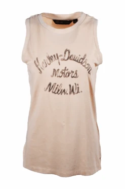 Harley Davidson Harley-Davidson Women's Tank Ultra Classic Racer Font Sleeveless T-Shirt (S01)