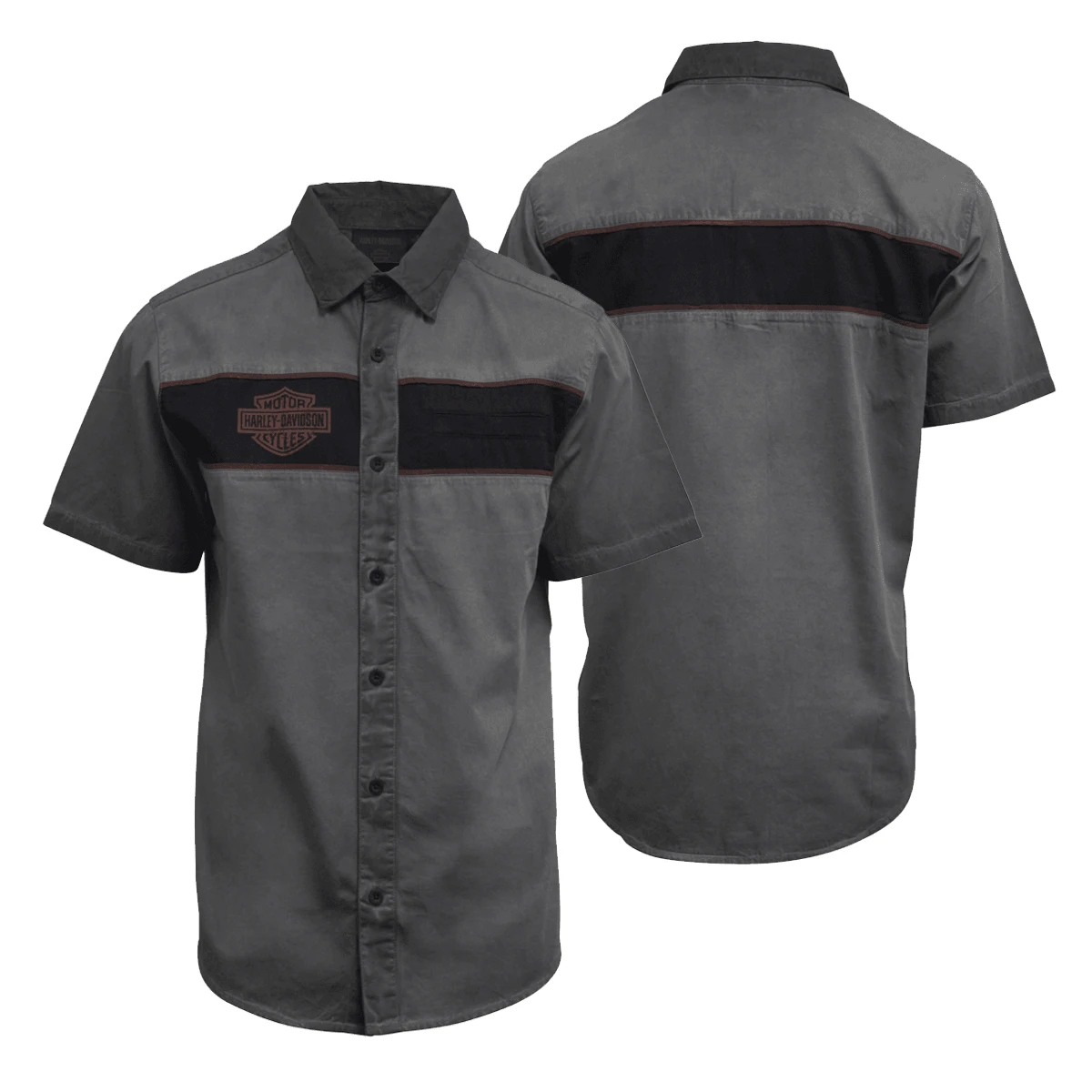 Harley Davidson Harley-Davidson Men's Iron Bond S/S Woven Shirt (S49) 3 Harley Davidson Harley-Davidson Men's Iron Bond S/S Woven Shirt (S49)