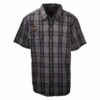 Harley Davidson Harley-Davidson Men's Grey Navy Plaid S/S Woven Shirt