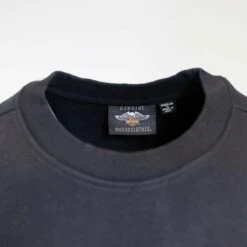 Harley Davidson Harley-Davidson Men's Black L/S Pullover Sweater (S02) -Harley Davidson Shop 65d9d824 f532 5628 adb3 5c9a4ba53295