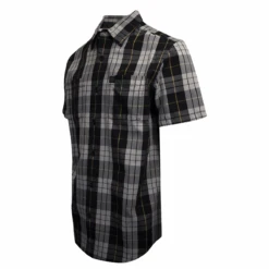 Harley Davidson Harley-Davidson Men's Navy Grey Yellow S/S Woven Shirt (S02) -Harley Davidson Shop 675e172a 3d60 504a 9743 bec0efda8e99