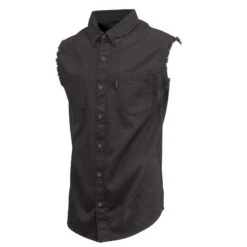 Harley Davidson Harley-Davidson Men's Brown Sturgis Racing Blowout Button Down Sleeveless Shirt -Harley Davidson Shop 6ad9f85e b13a 56ba 9d46 8b0550209efc