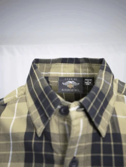 Harley Davidson Harley-Davidson Men's Metallic Sunburst Green Plaid S/S Woven Shirt (S10) -Harley Davidson Shop 701e7bf9 734e 593b b8cd cc98bf900340