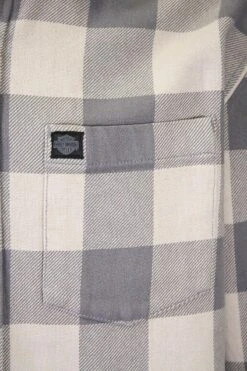 Harley Davidson Harley-Davidson Men's No. 1 Grey Cream Plaid L/S Woven Shirt (S40) 18 Harley Davidson Harley-Davidson Men's No. 1 Grey Cream Plaid L/S Woven Shirt (S40) -Harley Davidson Shop 71cad9d2 fe0d 5ae3 9bee 2c57bacba5d0