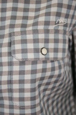 Harley Davidson Harley-Davidson Women's Grey Blue Plaid L/S Woven Shirt -Harley Davidson Shop 72a9d132 aeaa 5600 a28b 16471c21d4df