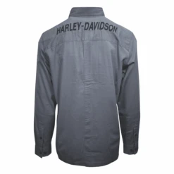 Harley Davidson Harley-Davidson Men's Blue #1 America L/S Woven Shirt (S09) -Harley Davidson Shop 74ebbe6d 33b8 5e56 a772 3a5d20d4784f