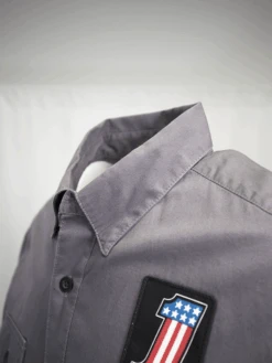 Harley Davidson Harley-Davidson Men's Grey #1 America L/S Woven Shirt (S06) -Harley Davidson Shop 7669db19 0f1c 5700 a9cf 0c60efd73734