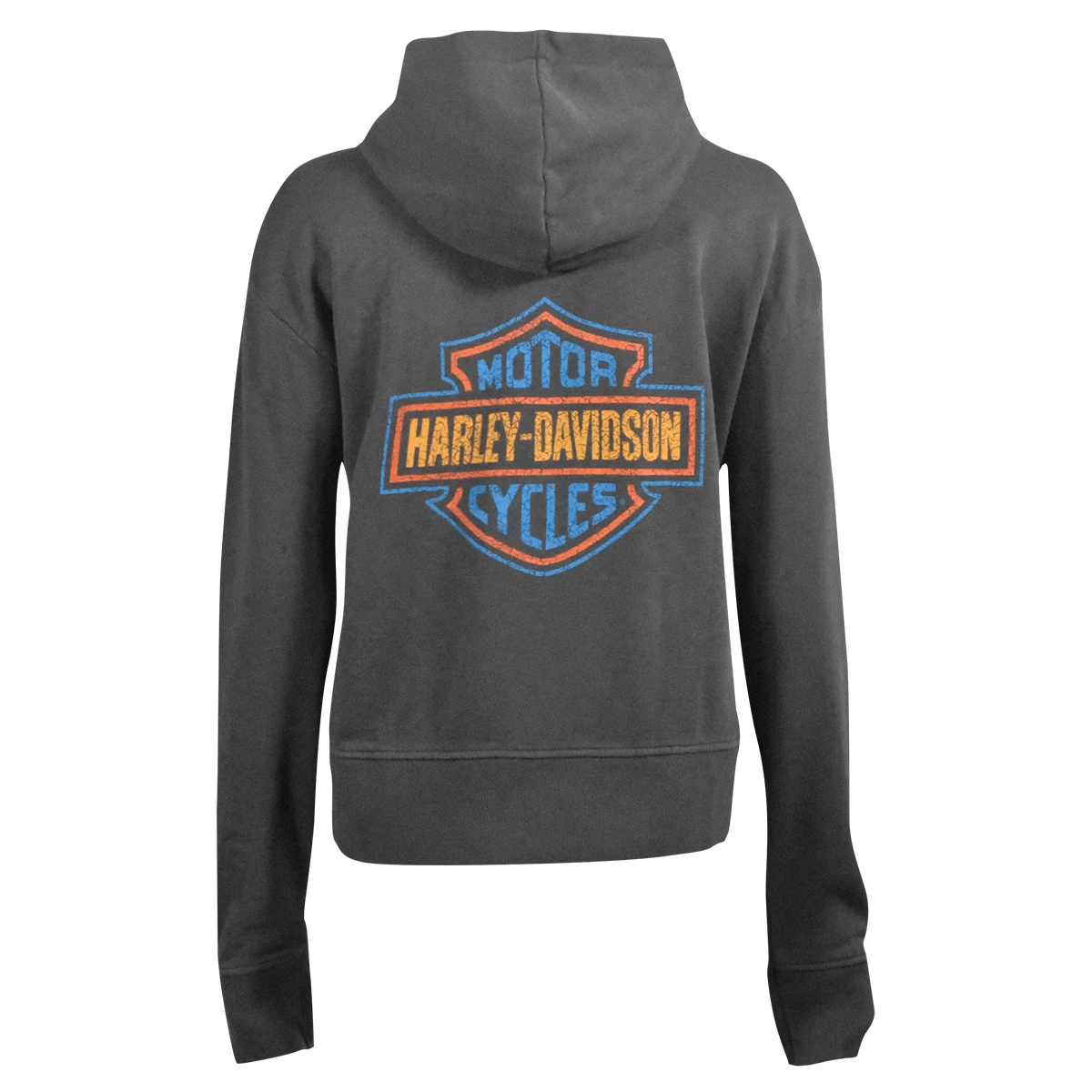 Harley Davidson Harley-Davidson Women's Hoodie Blackened Pearl Racer Font Neck Pullover (S04) 5 Harley Davidson Harley-Davidson Women's Hoodie Blackened Pearl Racer Font Neck Pullover (S04) - Image 3