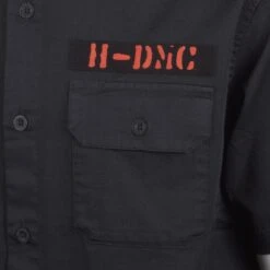 Harley Davidson Harley-Davidson Men's Black Hold Out H-DMC Patch S/S Woven Shirt (S41A) -Harley Davidson Shop 7eb12482 5ee2 567d 862b c4fb9e14527d