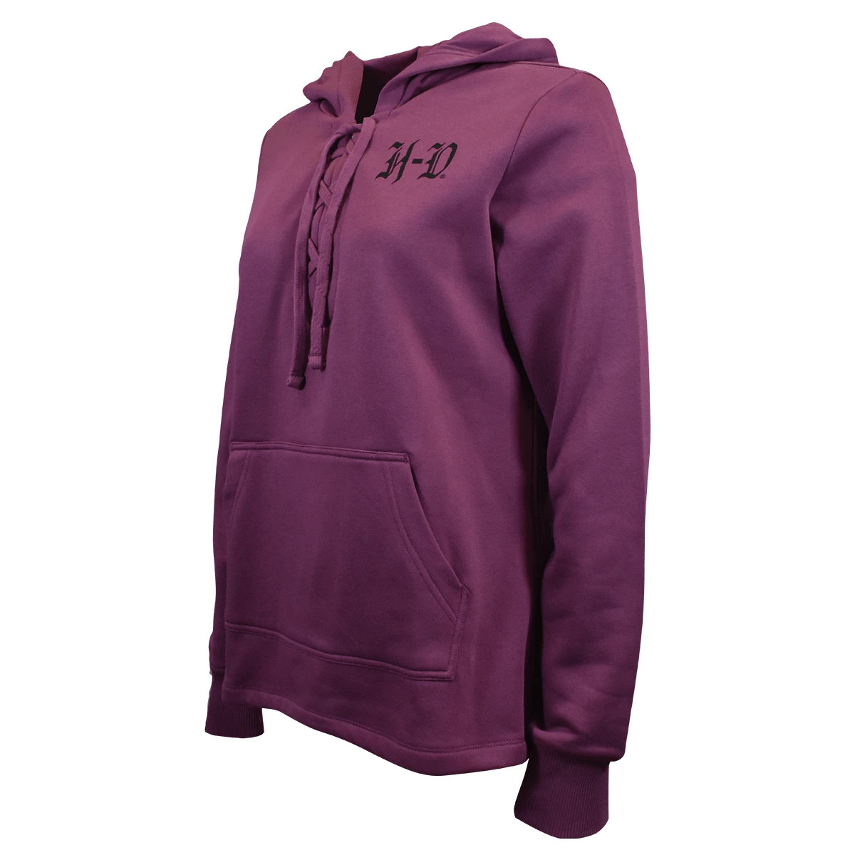 Harley Davidson Harley-Davidson Women's Hoodie Wood Violet Rebellious Laced Pullover (S06) 5 Harley Davidson Harley-Davidson Women's Hoodie Wood Violet Rebellious Laced Pullover (S06) - Image 3