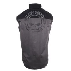 Harley Davidson Harley-Davidson Men's Willie G Skull Blowout Button Down Sleeveless Vest -Harley Davidson Shop 849b4767 03ab 54fc aa3b 39ffe8c0f503