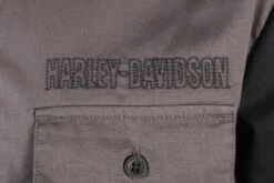 Harley Davidson Harley-Davidson Men's Black Collar Chain Stitched Grey S/S Woven Shirt (S32) 14 Harley Davidson Harley-Davidson Men's Black Collar Chain Stitched Grey S/S Woven Shirt (S32) -Harley Davidson Shop 87cae18b 7c91 5582 98bc bfeae68c1671