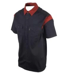 Harley Davidson Harley-Davidson Men's Black Red Moto Club S/S Woven Shirt (S44) -Harley Davidson Shop 89ed5ca3 ba05 53f4 981b 94babce7bb29