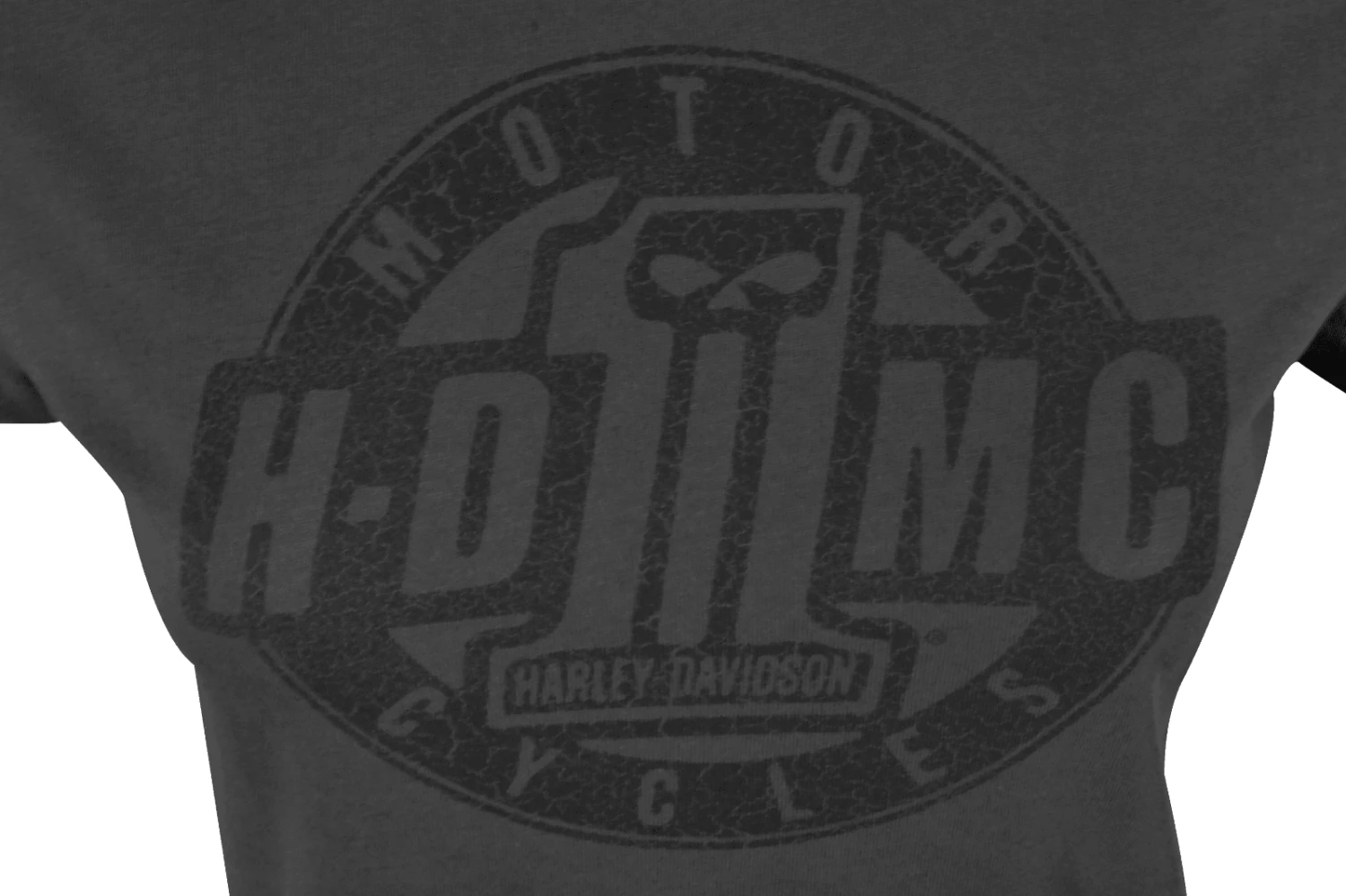 Harley Davidson Harley-Davidson Women's T-Shirt Charcoal HDMC #1 Short Sleeve (S01) 6 Harley Davidson Harley-Davidson Women's T-Shirt Charcoal HDMC #1 Short Sleeve (S01) - Image 4