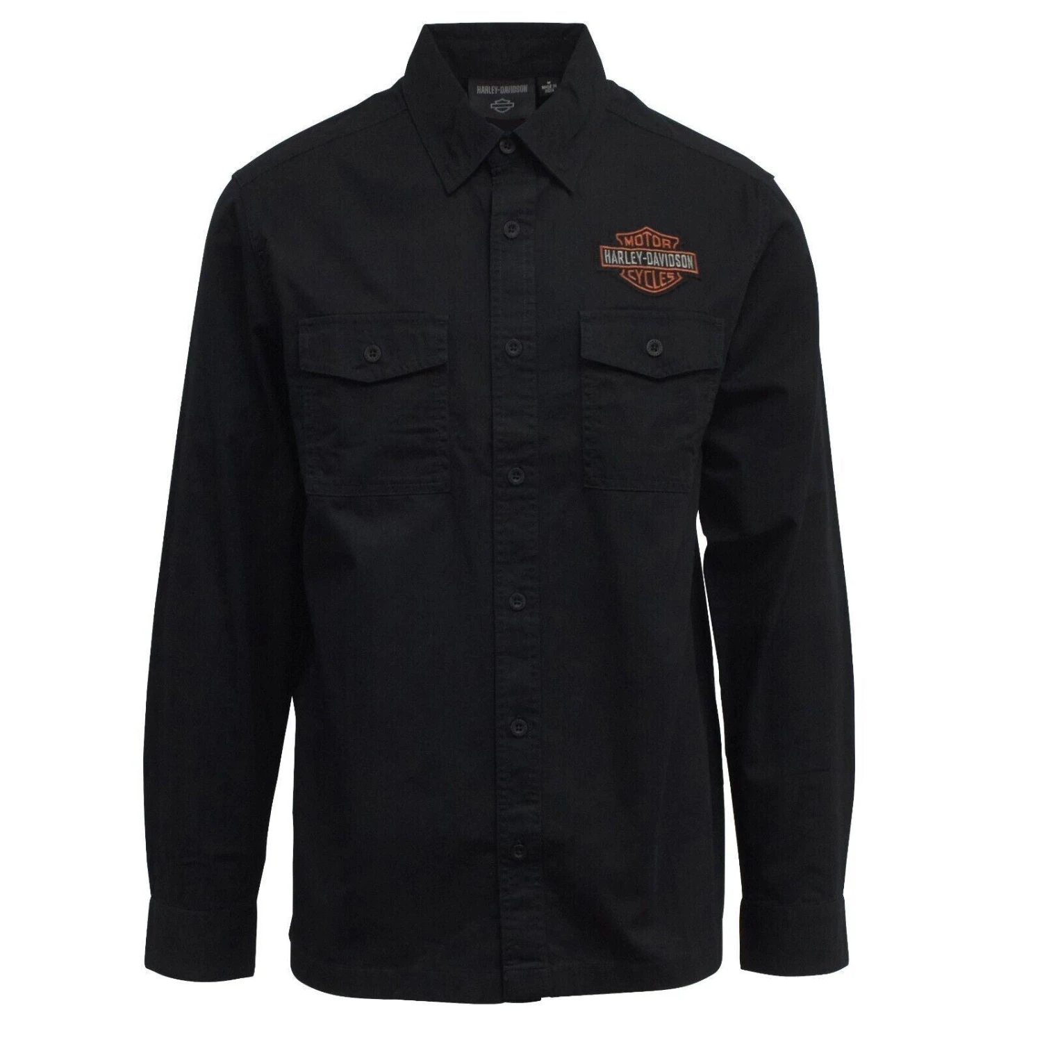 Harley Davidson Harley-Davidson Men's Black Beauty Bar & Shield L/S Woven Shirt (S52B) 3 Harley Davidson Harley-Davidson Men's Black Beauty Bar & Shield L/S Woven Shirt (S52B)