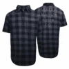 Harley Davidson Harley-Davidson Men's Navy Box Plaid S/S Woven Shirt (S04) -Harley Davidson Shop 9