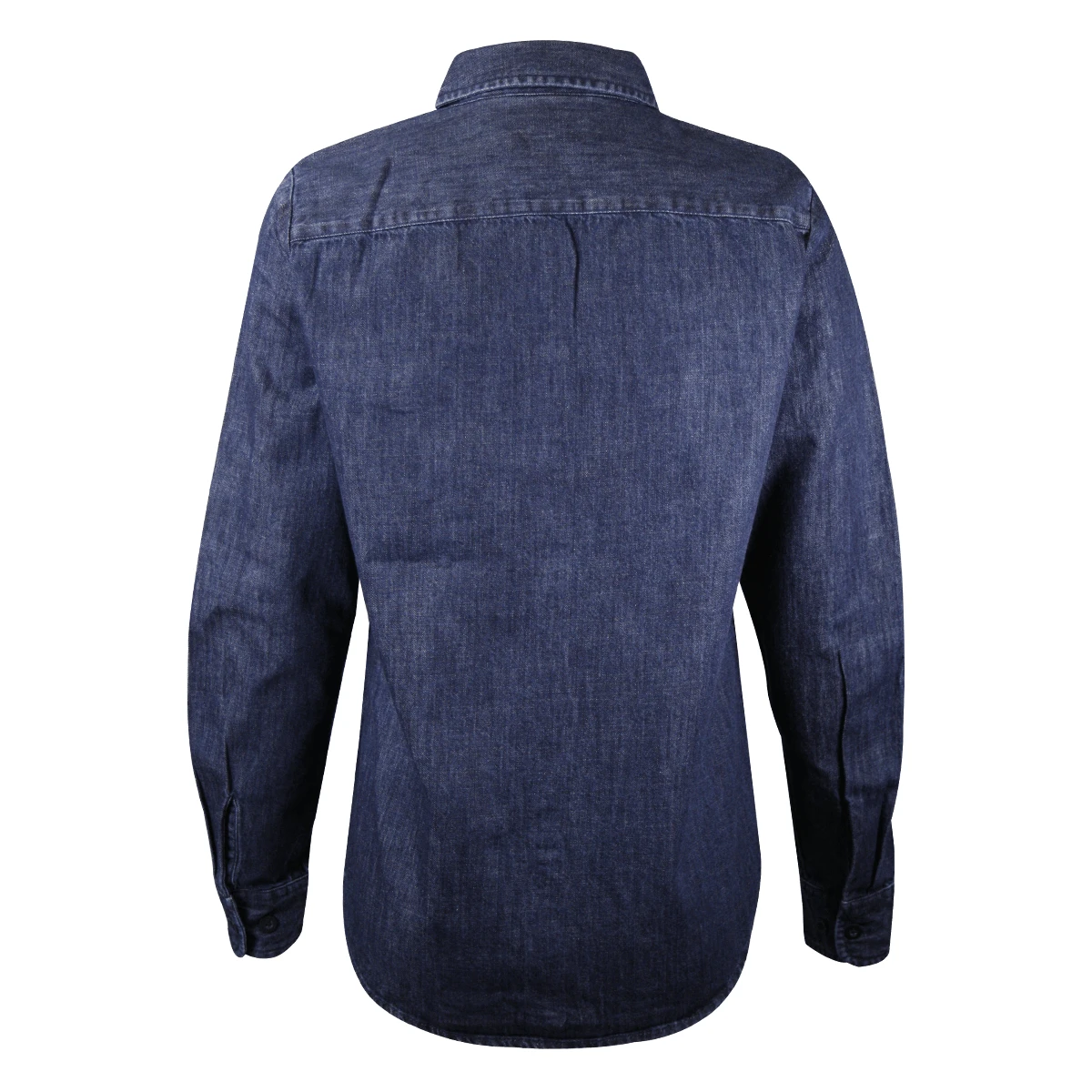 Harley Davidson Harley-Davidson Women's Navy Blue Denim L/S Woven Shirt (S03) 6 Harley Davidson Harley-Davidson Women's Navy Blue Denim L/S Woven Shirt (S03) - Image 4