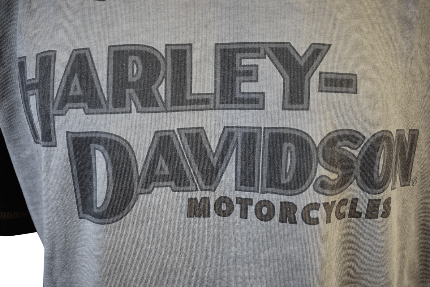 Harley Davidson Harley-Davidson Men's T-Shirt Grey Black Iron Bond Raglan Short Sleeve (S58) 9 Harley Davidson Harley-Davidson Men's T-Shirt Grey Black Iron Bond Raglan Short Sleeve (S58) - Image 7