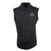 Harley Davidson Harley-Davidson Men's Sturgis Bar & Shield Blowout Button Down Sleeveless Vest -Harley Davidson Shop 9d4c12f0 d4e5 5621 93fa a7f1a12df1b0
