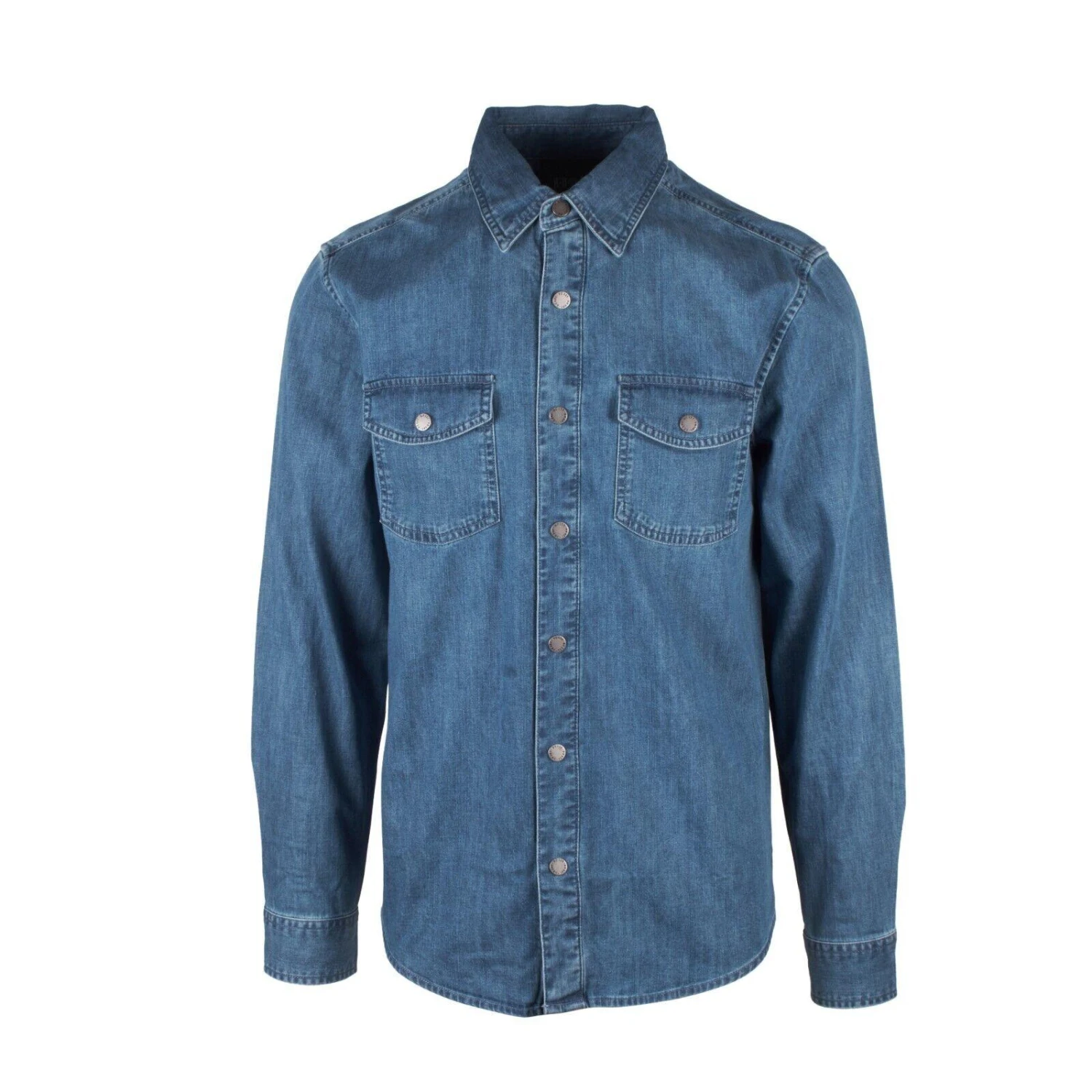 Harley Davidson Harley-Davidson Men's L.Indigo Artist Drive H-D ADV Denim L/S Woven Shirt (S49B) 3 Harley Davidson Harley-Davidson Men's L.Indigo Artist Drive H-D ADV Denim L/S Woven Shirt (S49B)