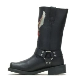 Harley Davidson Harley-Davidson Darren D93216 Mens Black Leather Motorcycle Boots -Harley Davidson Shop HDM D93216 092121 F14 IMG8 04