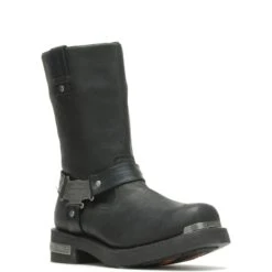 Harley Davidson Harley-Davidson Charlesfort D96149 Mens Black Leather Motorcycle Boots -Harley Davidson Shop HDM D96149 060822 S18 IMG9 03