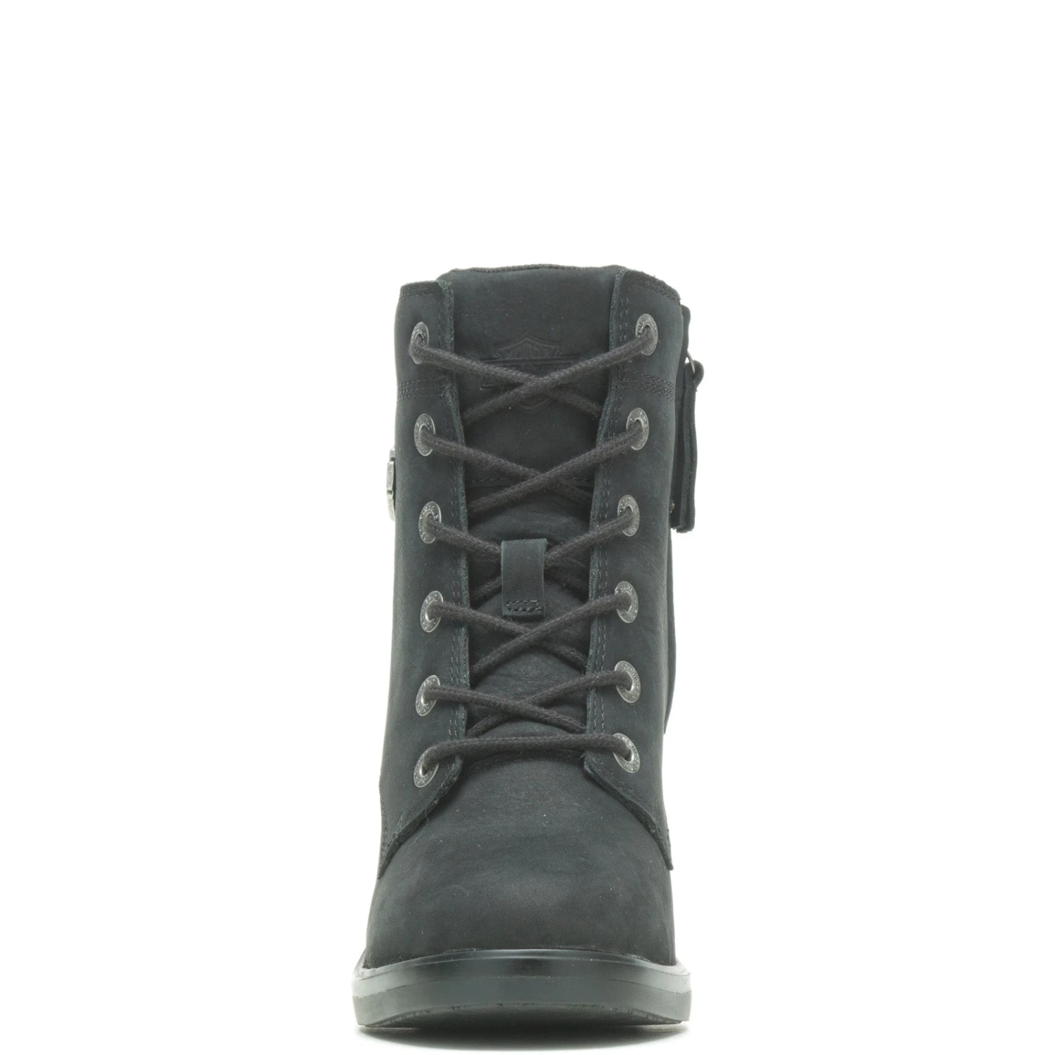 Harley Davidson Harley-Davidson Corby Lace D15000 Womens Black Leather Ankle & Booties Boots 6 Harley Davidson Harley-Davidson Corby Lace D15000 Womens Black Leather Ankle & Booties Boots - Image 4