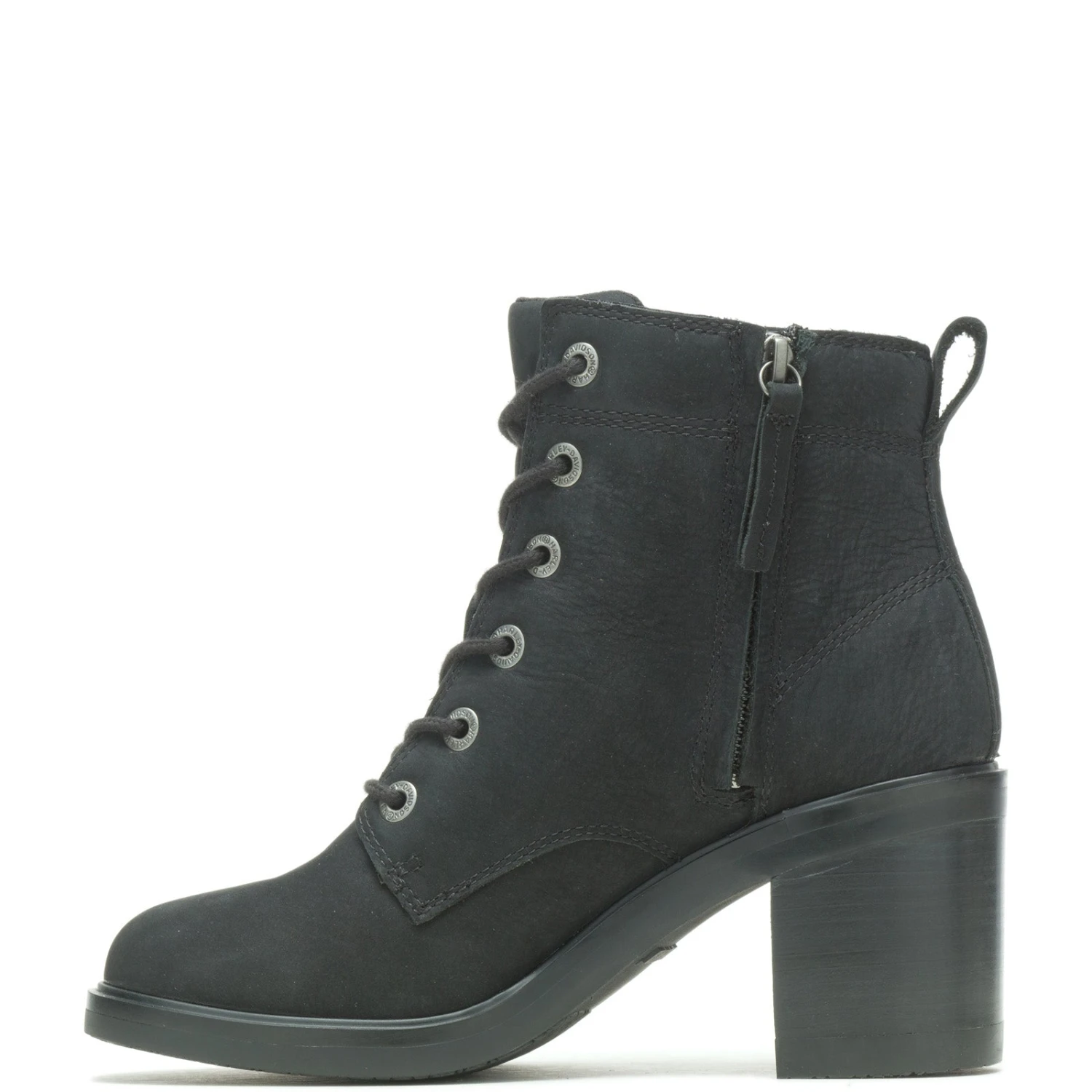 Harley Davidson Harley-Davidson Corby Lace D15000 Womens Black Leather Ankle & Booties Boots 8 Harley Davidson Harley-Davidson Corby Lace D15000 Womens Black Leather Ankle & Booties Boots - Image 6