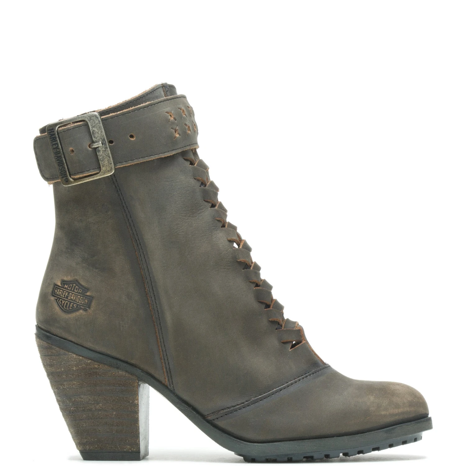 Harley Davidson Harley-Davidson Calkins LS Boot 8" D84267 Womens Gray Motorcycle Boots 3 Harley Davidson Harley-Davidson Calkins LS Boot 8" D84267 Womens Gray Motorcycle Boots