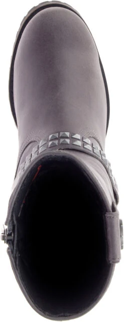 Harley Davidson Harley-Davidson Tamori Harness D84671 Womens Gray Leather Motorcycle Boots -Harley Davidson Shop HDW D84671 010820 S20 IMG11 011