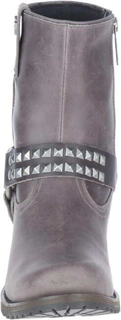 Harley Davidson Harley-Davidson Tamori Harness D84671 Womens Gray Leather Motorcycle Boots -Harley Davidson Shop HDW D84671 010820 S20 IMG11 04