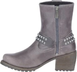 Harley Davidson Harley-Davidson Tamori Harness D84671 Womens Gray Leather Motorcycle Boots -Harley Davidson Shop HDW D84671 010820 S20 IMG11 06