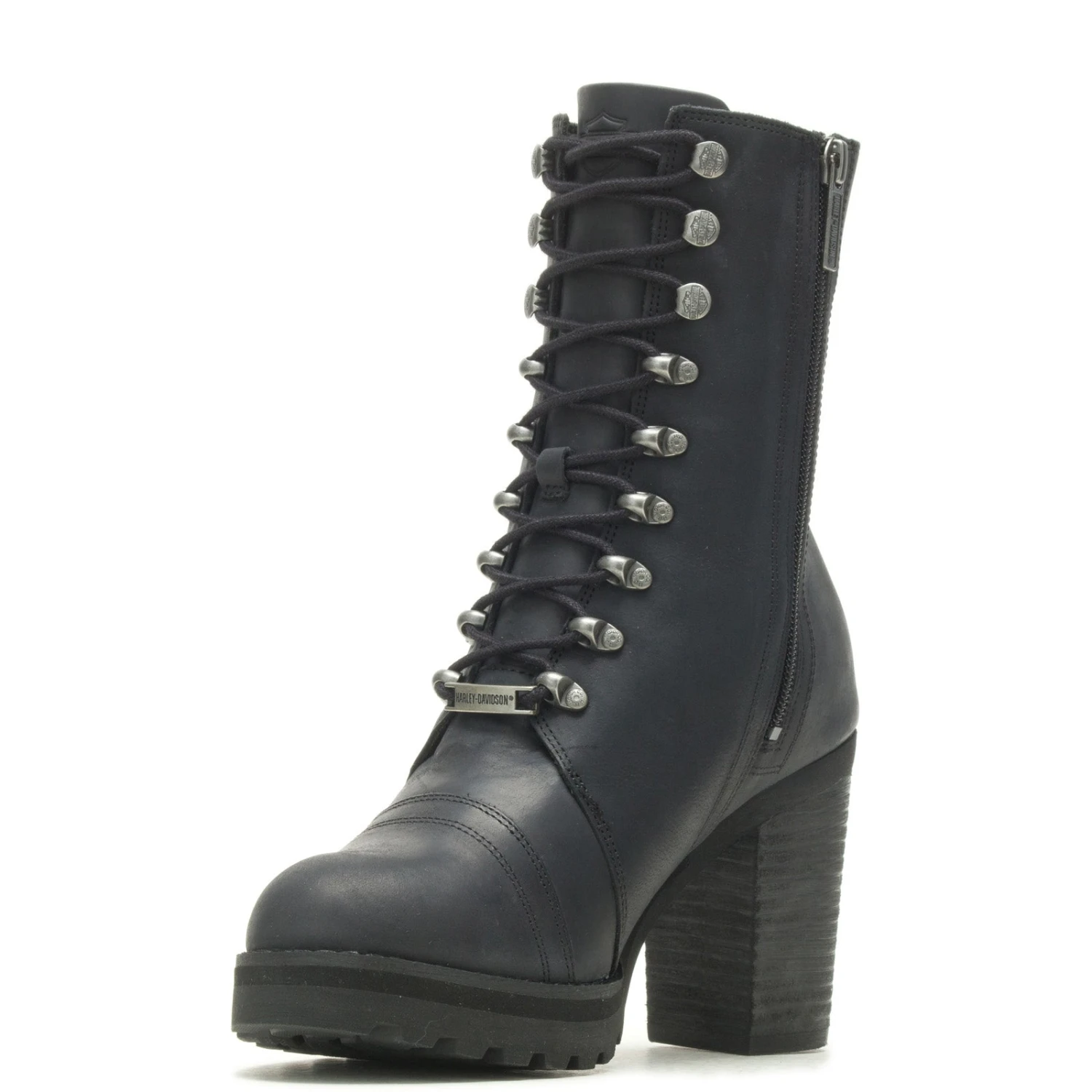 Harley Davidson Harley-Davidson Seneca 7" Lace Up D84701 Womens Black Motorcycle Boots 7 Harley Davidson Harley-Davidson Seneca 7" Lace Up D84701 Womens Black Motorcycle Boots - Image 5