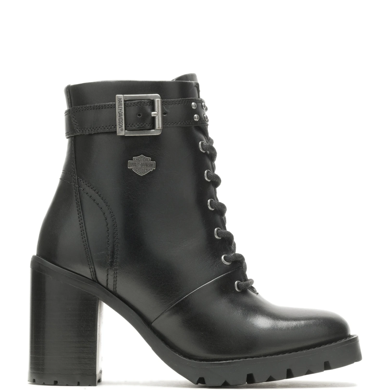 Harley Davidson Harley-Davidson Adina Lace D84729 Womens Black Leather Motorcycle Boots 3 Harley Davidson Harley-Davidson Adina Lace D84729 Womens Black Leather Motorcycle Boots